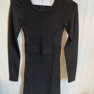 Silver grey sweater dress